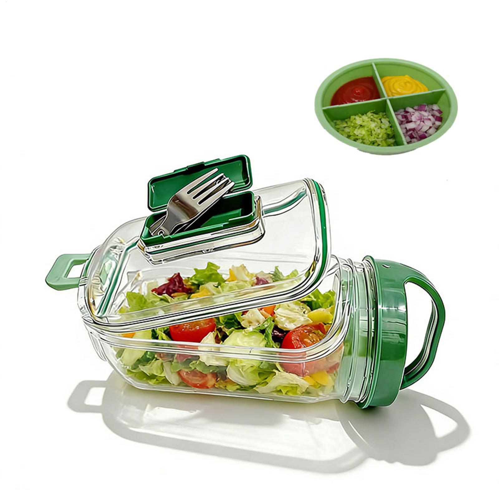 Meal Prep Gym - Pote de Salada com Abertura Lateral