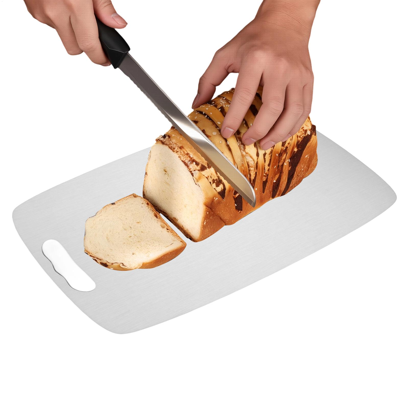 Meal Prep Cutting - Tábua de Corte de Aço Inoxidável
