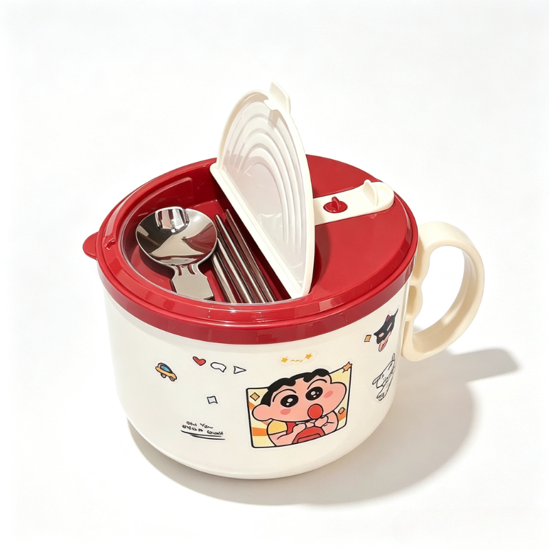 Meal Prep Soup - Tigela de Macarrão Instantâneo do Desenho