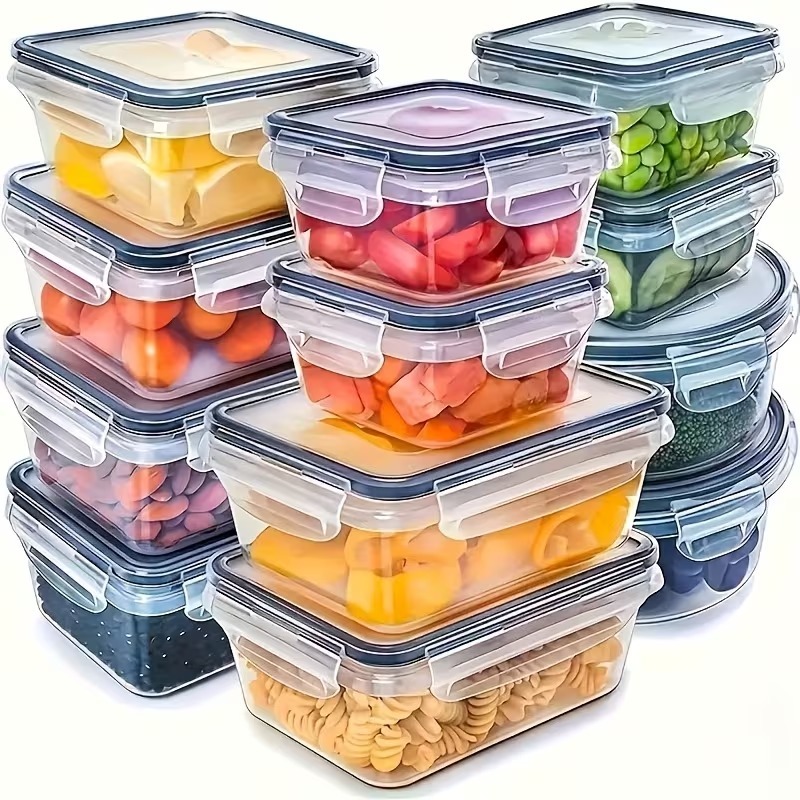 Glass Container Set - Conjunto de 4 Recipientes Transparentes para