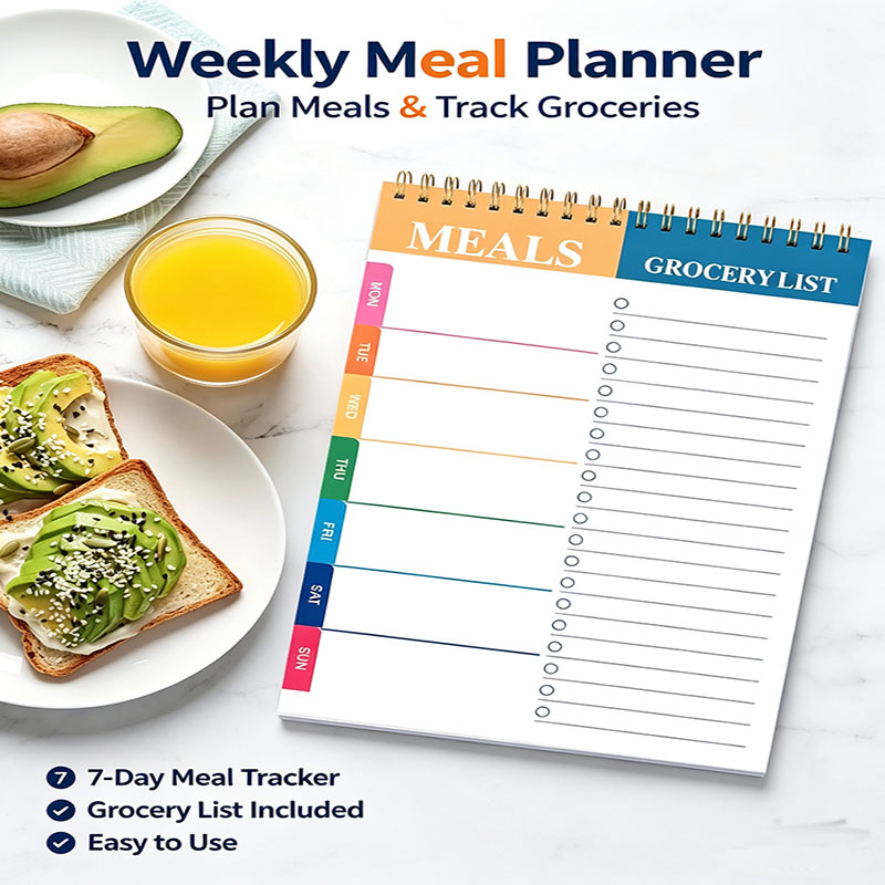 Meal Prep Weekly - Bloco de Notas para Planejamento Semanal