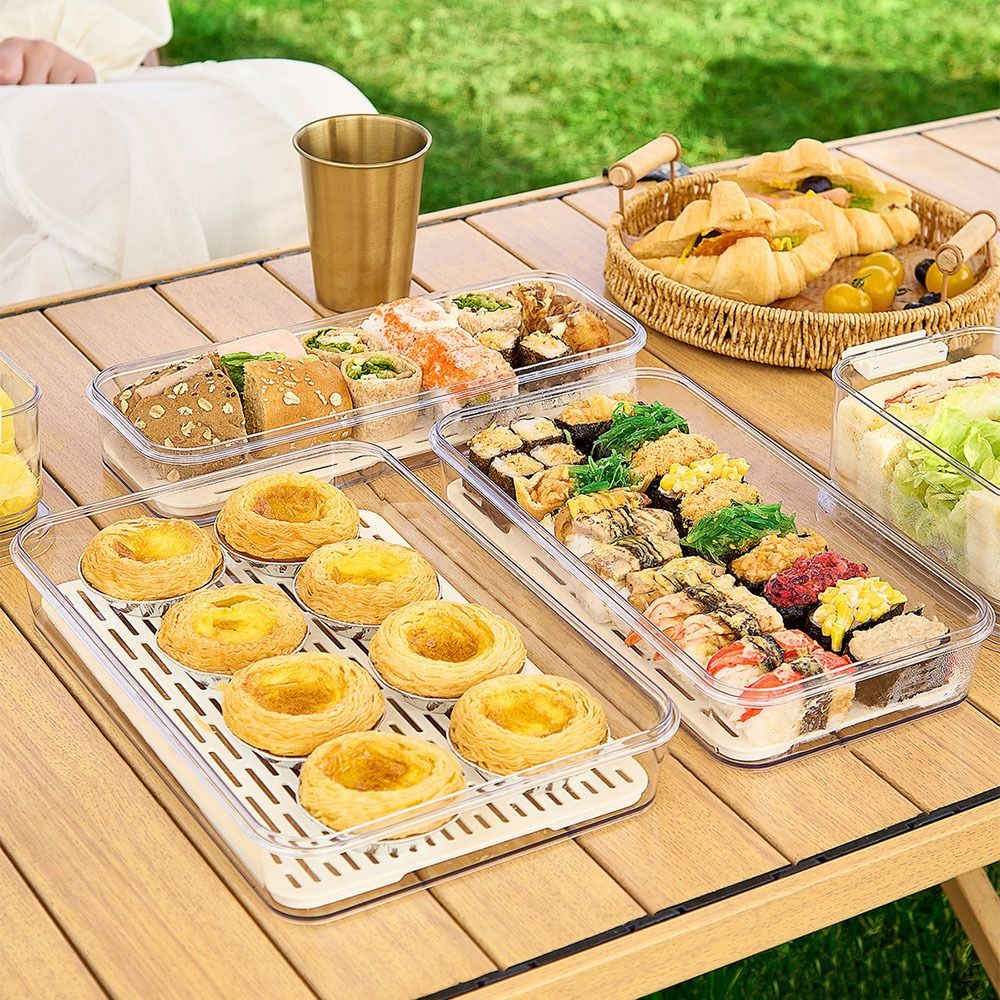 Meal Prep Pasta - Recipiente Transparente para Armazenamento de Frutas