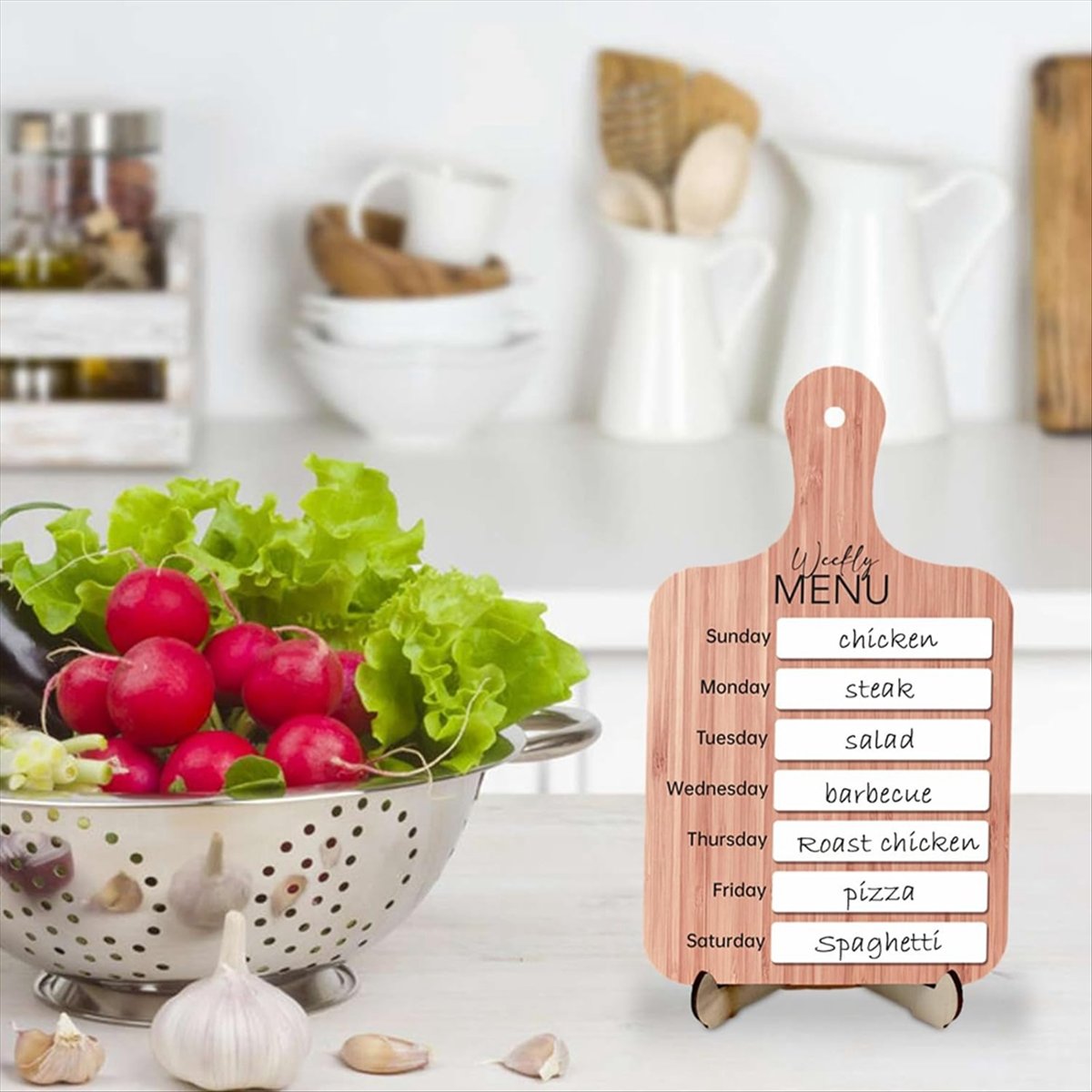 Meal Prep Weekly - Planejador de Refeições para Geladeira, Quadro