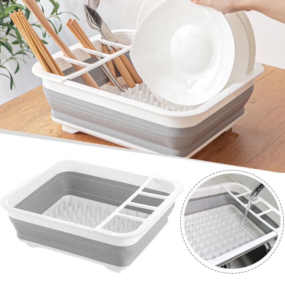 Meal Prep Organizer - Escorredor de Louça Dobrável, Organizador de