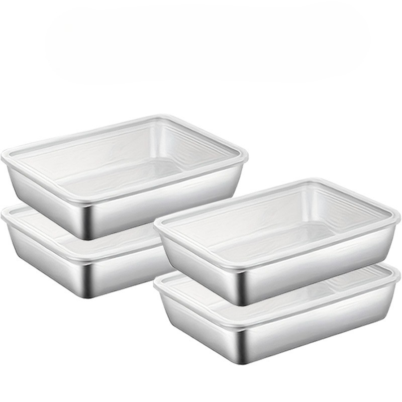 Meal Prep Organizer - Conjunto de 4 Recipientes de Armazenamento