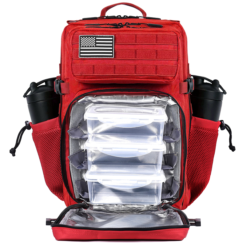 Meal Prep Gym - Mochila Tática Impermeável de 45L para