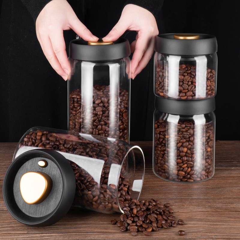 Glass Container Set - PARACIDADE-tanque selado a vácuo para o