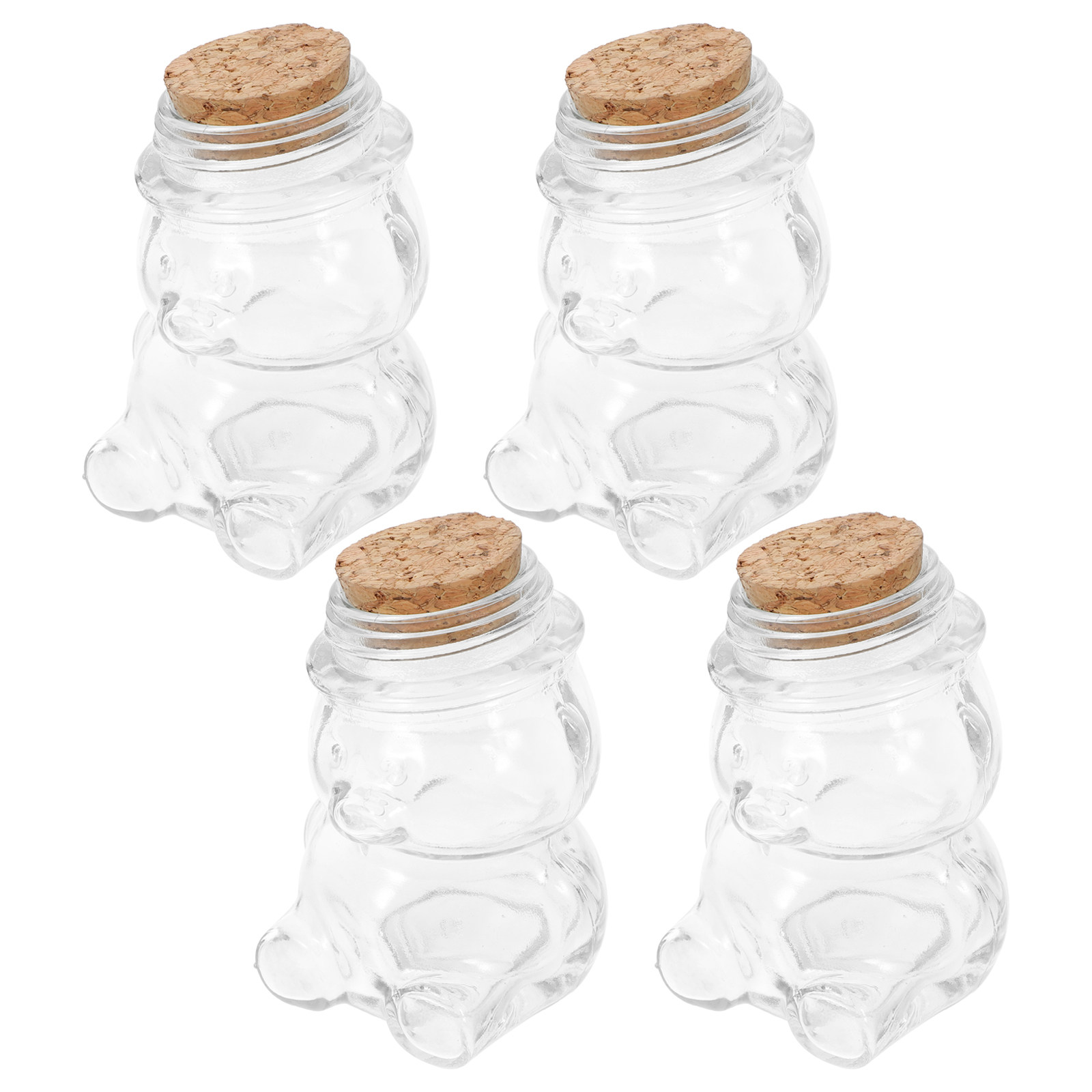Glass Container Set - Conjunto de 4 Potes de Vidro