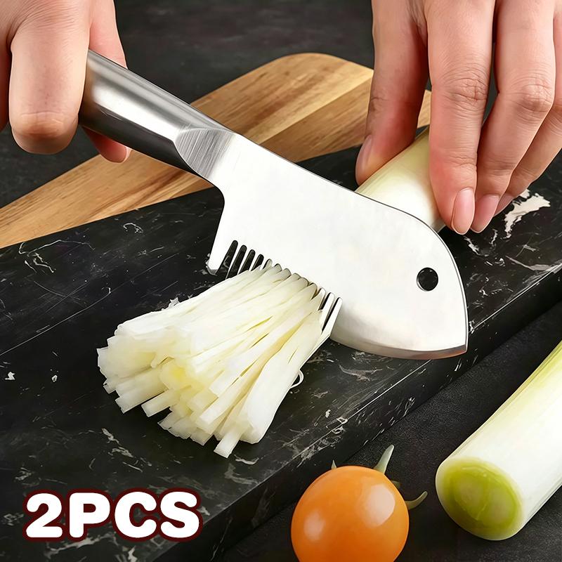 Meal Prep Cutting - Conjunto de 2 Facas de Aço