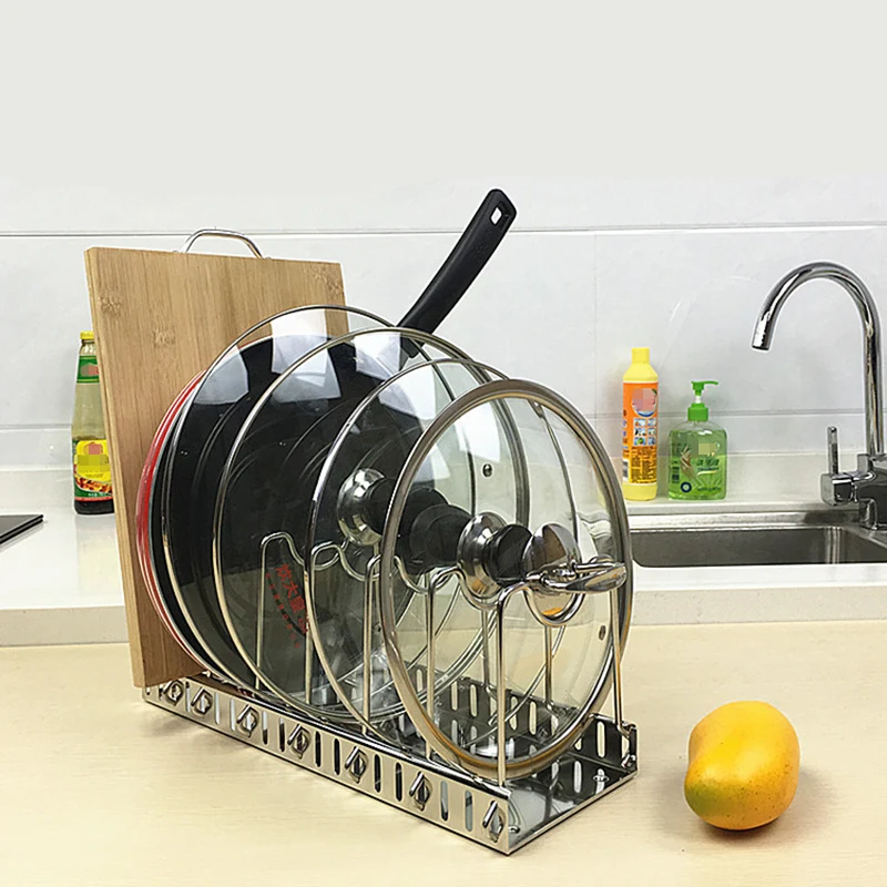 Meal Prep Organizer - 304 aço inoxidável ajustável rack pote
