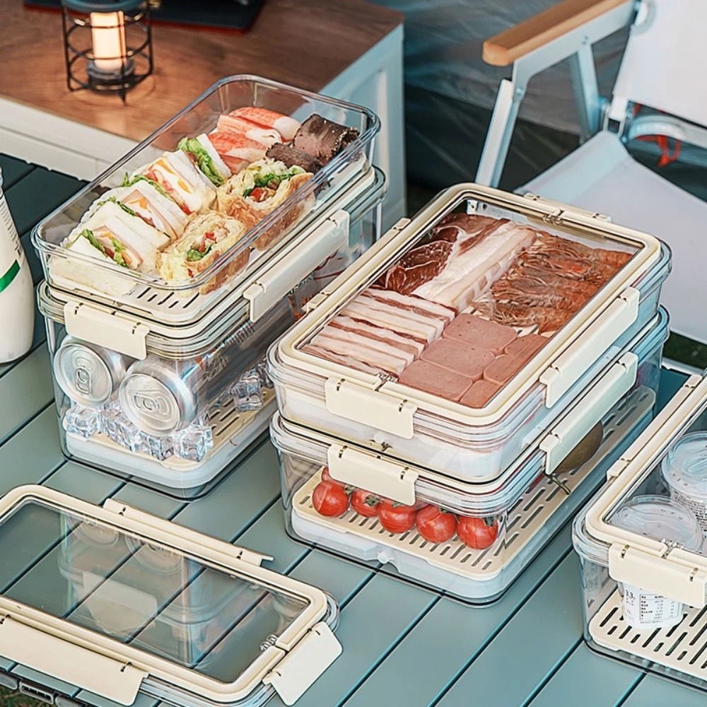 Meal Prep Pasta - Recipiente Transparente para Armazenamento de Frutas,