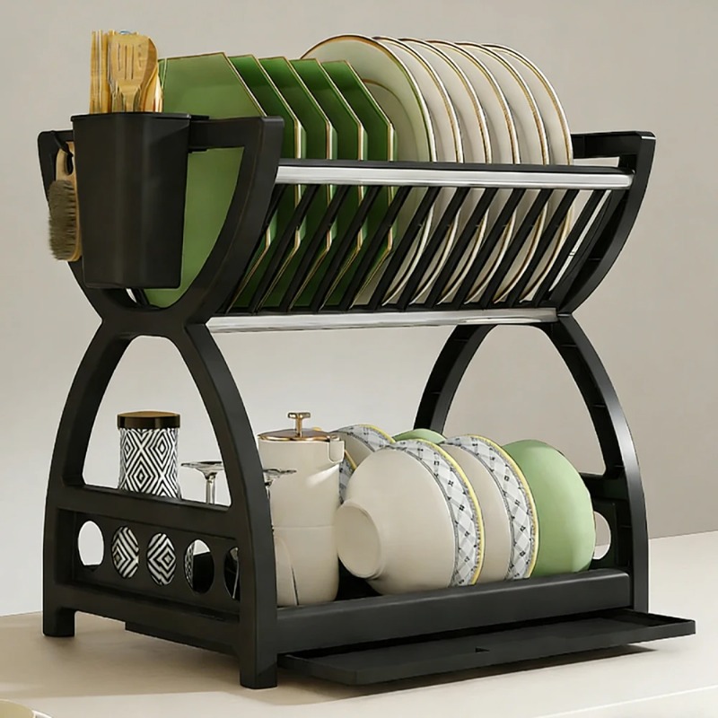 Escorredor de Louça de 2 Nívei - Meal Prep Organizer avaliação e preço