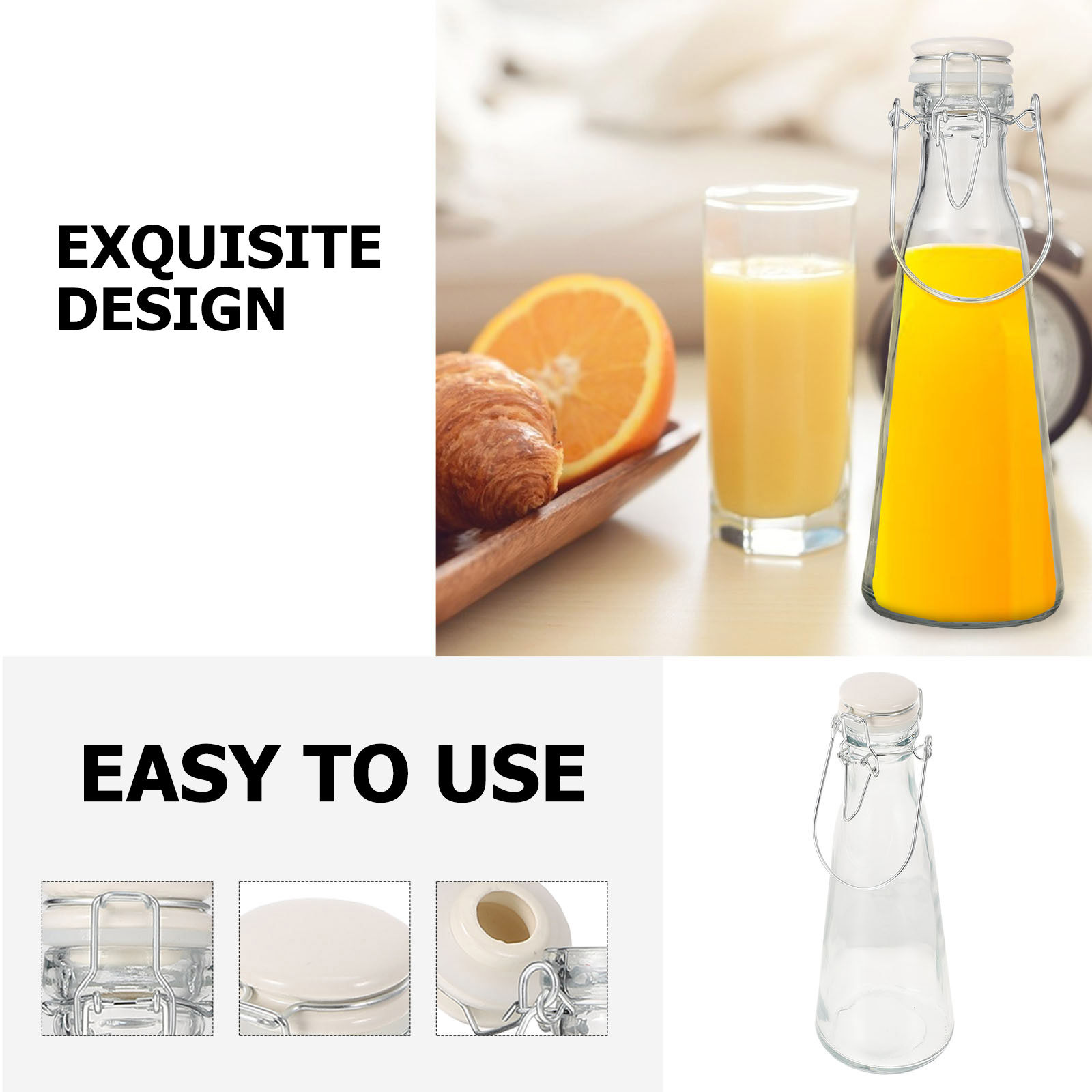 Conjunto de garrafas de vidro  - Glass Container Set avaliação e preço