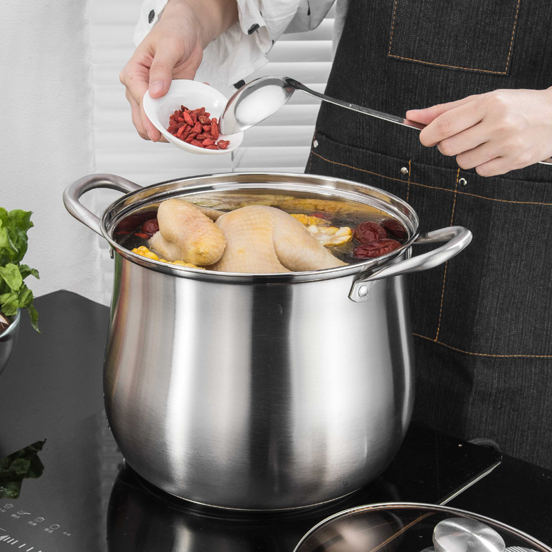 Pote grande de aço inoxidável, - Meal Prep Soup avaliação e preço