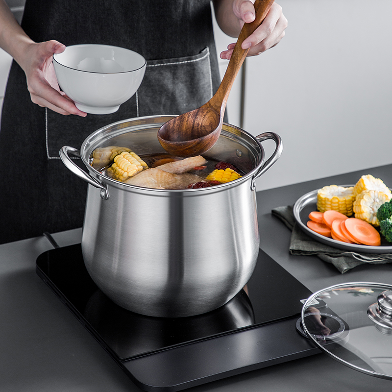 Pote grande de aço inoxidável, - Meal Prep Soup avaliação e preço
