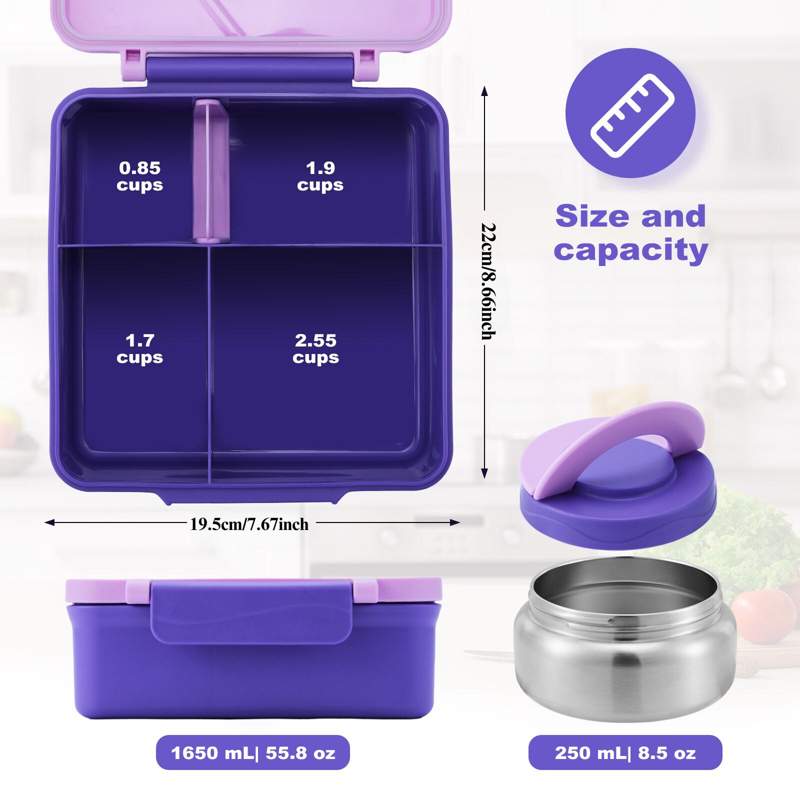 Lancheira de quatro grades com - Meal Prep Soup avaliação e preço