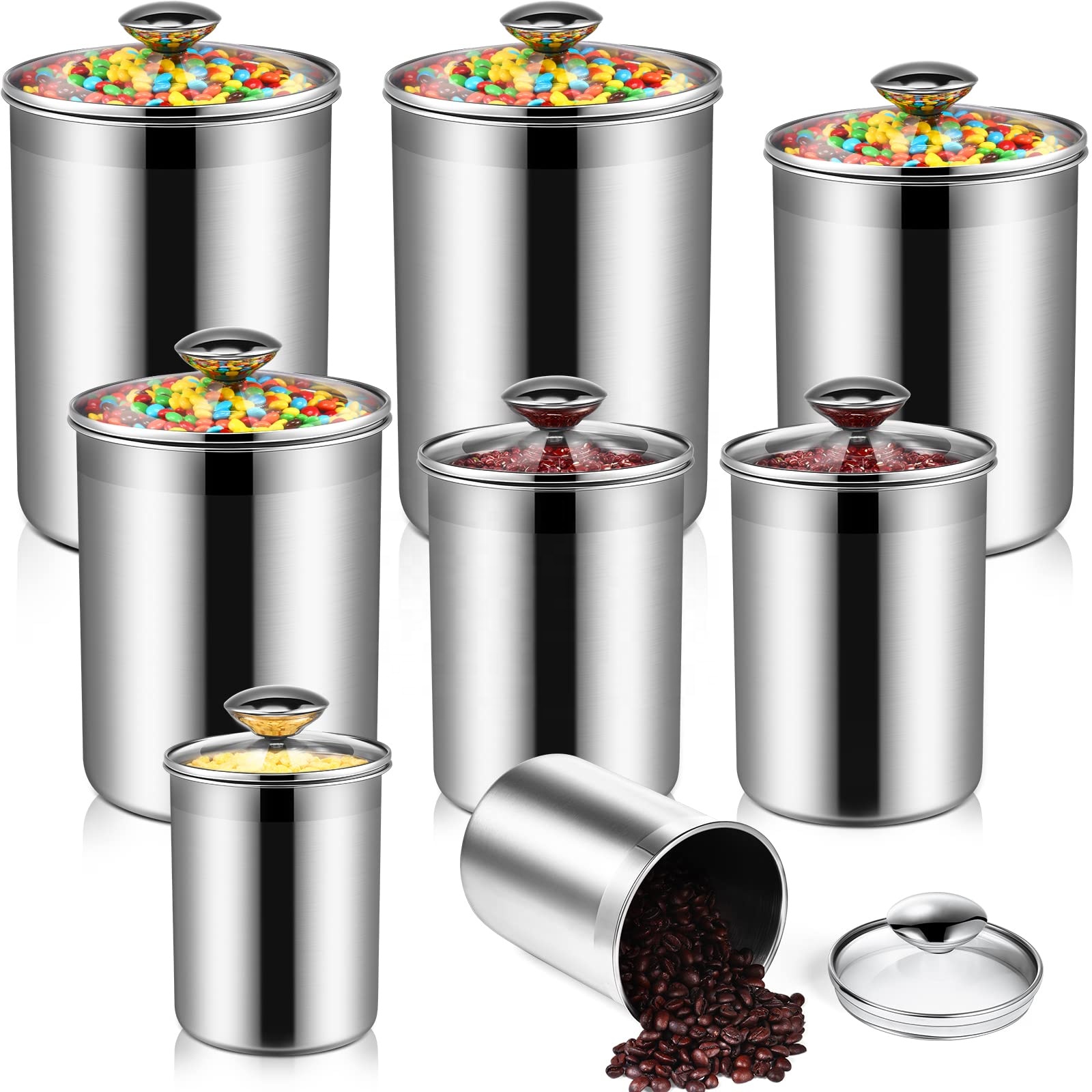 Recipientes de armazenamento d - Glass Container Set avaliação e preço