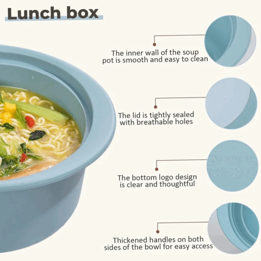Caixa de almoço de silicone po - Meal Prep Soup avaliação e preço