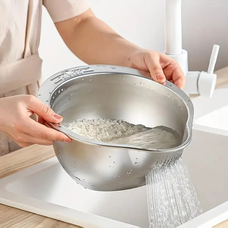 Escorredor de Arroz Aço Inox A - Meal Prep Pasta avaliação e preço