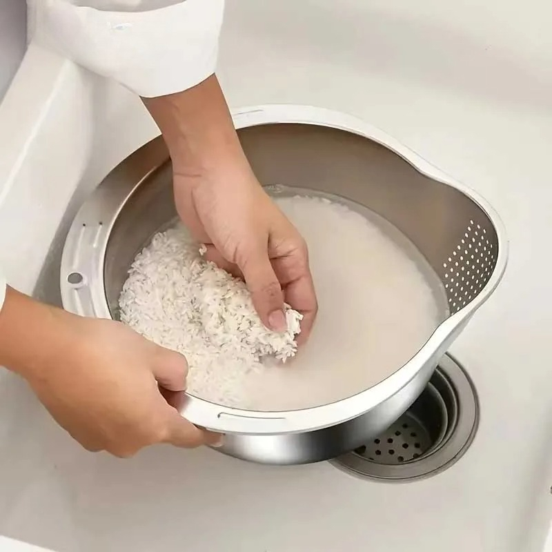Escorredor de Arroz Aço Inox A - Meal Prep Pasta avaliação e preço