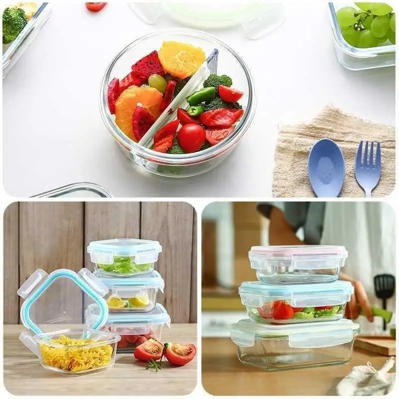 Conjunto de Potes de Vidro Tra - Glass Container Set avaliação e preço