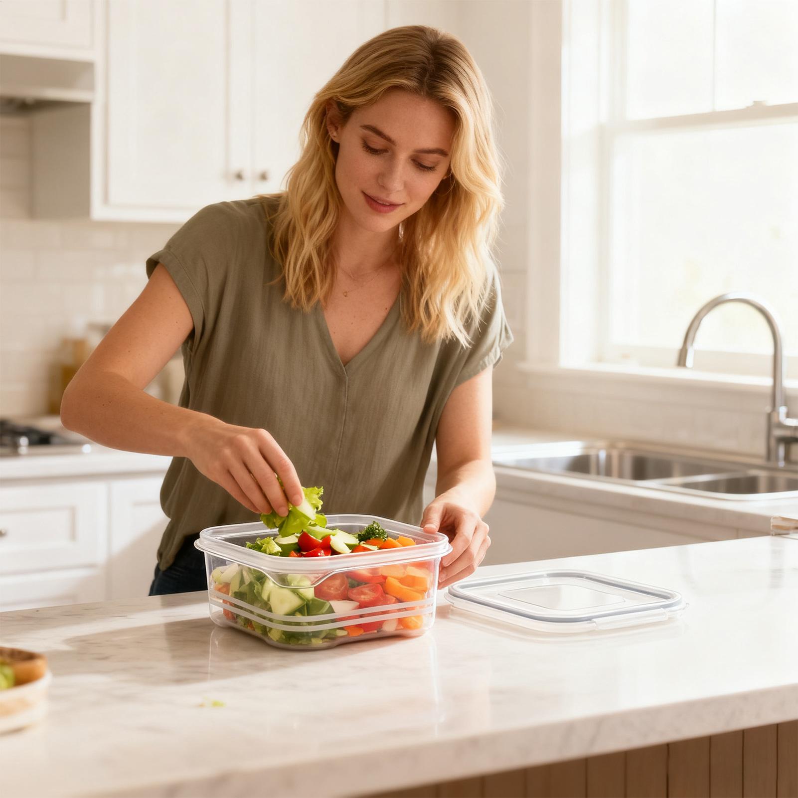 Armazenamento de geladeira tra - Meal Prep Organizer avaliação e preço